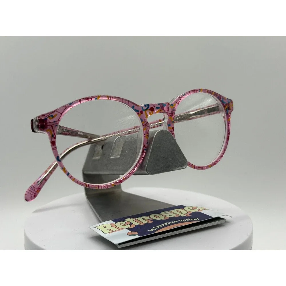 True Vintage Eyeglasses NOS Petite/Kids Original Lens Otego Lavender Confetti
